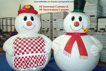 10' Snowman snowwoman